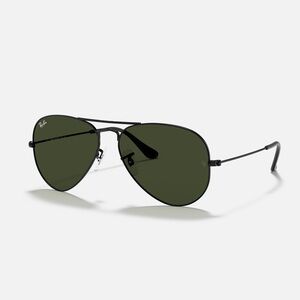 Ray-Ban Black Aviator Sunglasses (L) - OPEN TO TRADE